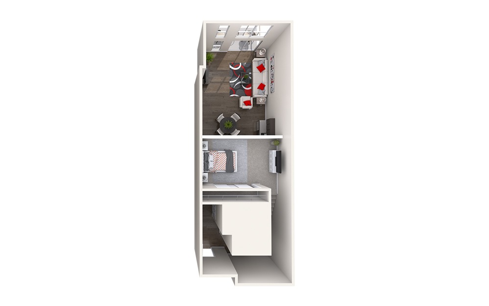 AL5 (1x1) - 1 bedroom floorplan layout with 1 bathroom and 944 square feet (Floor 2)