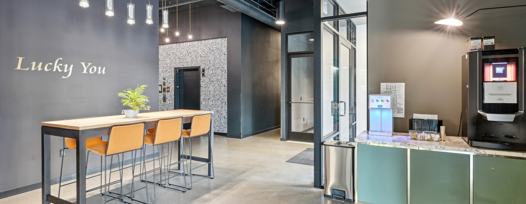 Lobby Lounge with Coffee Machine